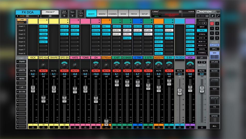 Waves eMotion LV1 64 Stereo Channels - Live Mixer Software (Download)